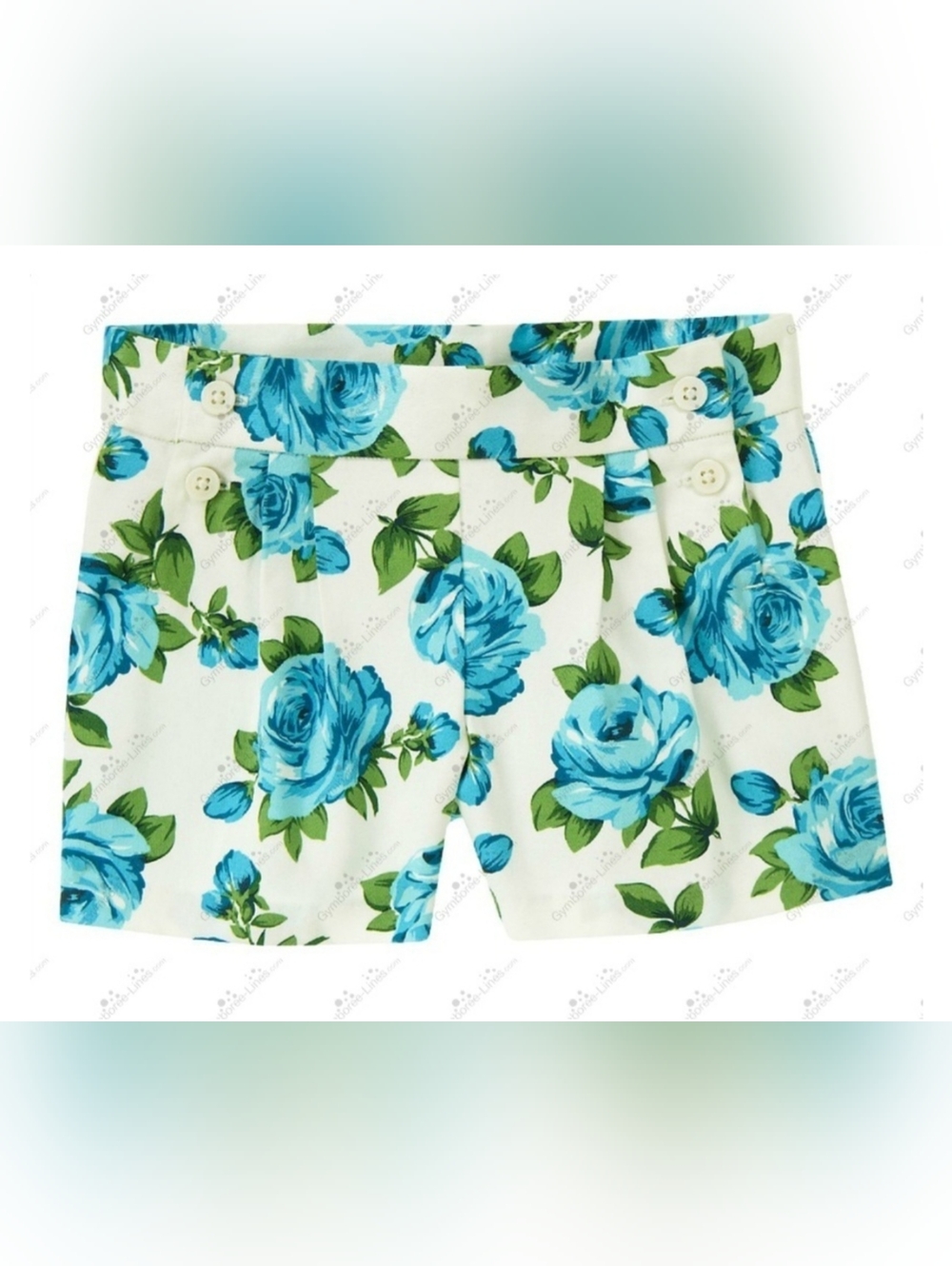 Janie & Jack vintage "Summer Rose" rose floral shorts
